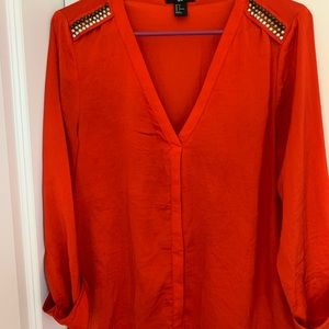Red blouse